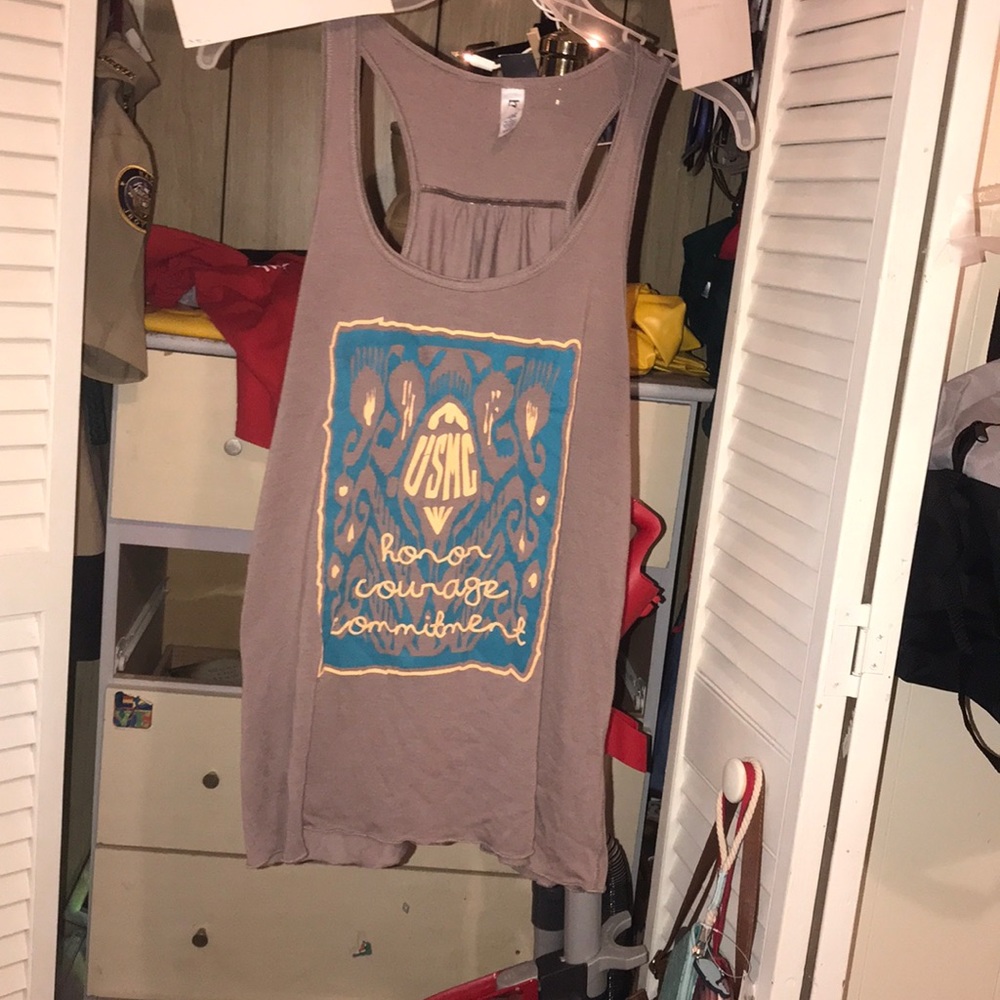 💜FINAL $💜USMC(Honor Courage Commitment) Tank-Top